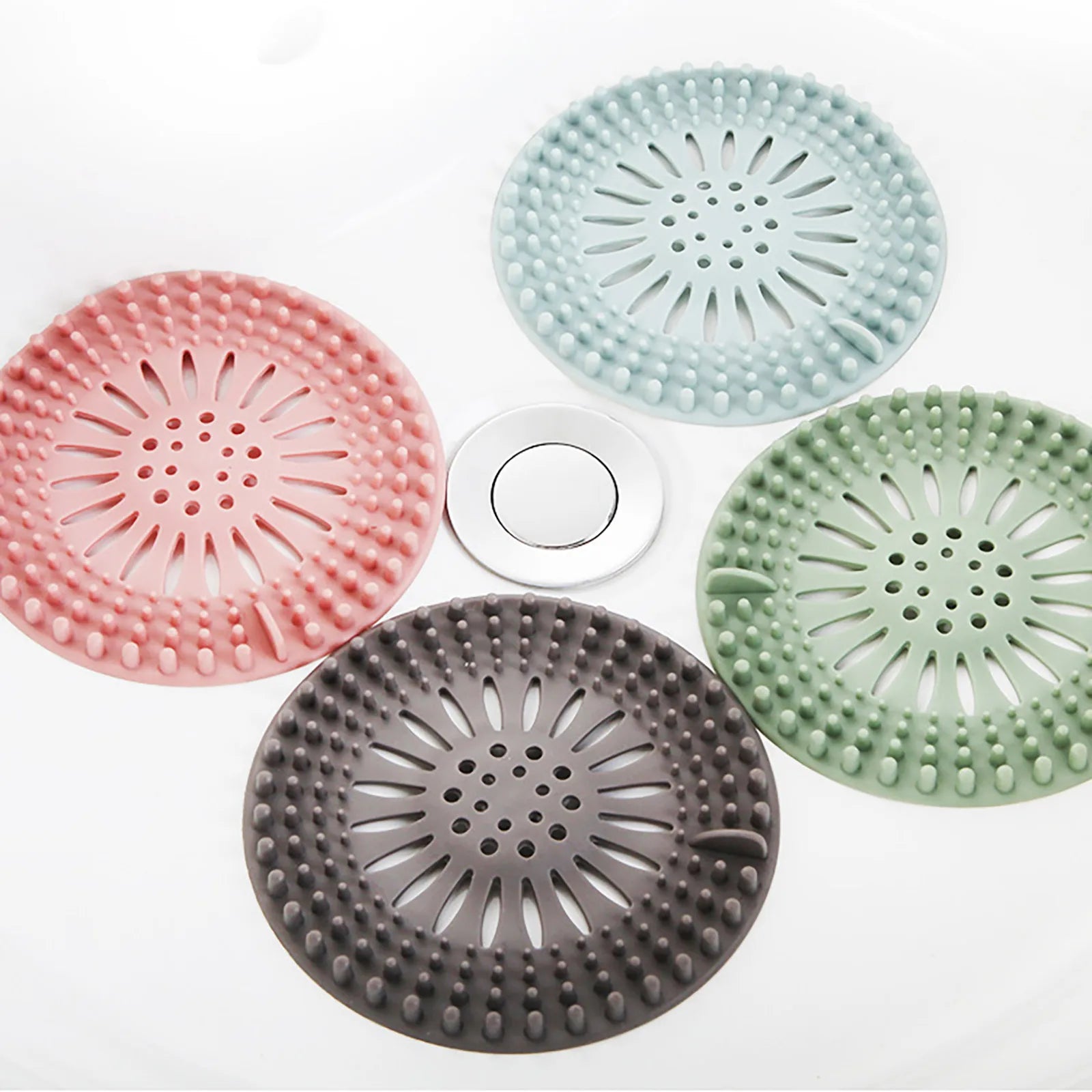 Hair Filter Sink Anti-blocking Strainer Bathtub Shower Floor Drain Stopper Silicone Kitchen Deodorant Plug Bathroom Accessories Oasis Select