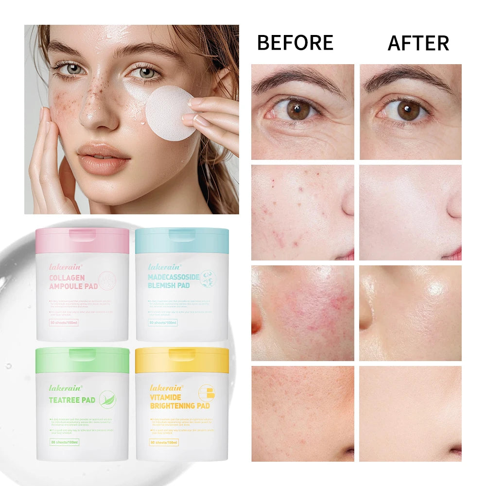 Cotton Facial Pads Toner Pads with Centella Asiatica to Improve Uneven Skin Tone Vegan Face Gauze Pads 60 Pads Oasis Select