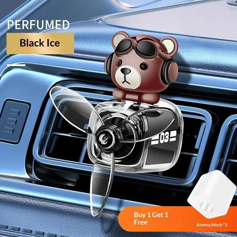 Car Vent Clip Air Outlet Aromatherapy Airplane Rotatable Cartoon Glasses Dog Interior Perfume Diffuser Cologne Oasis Select B3