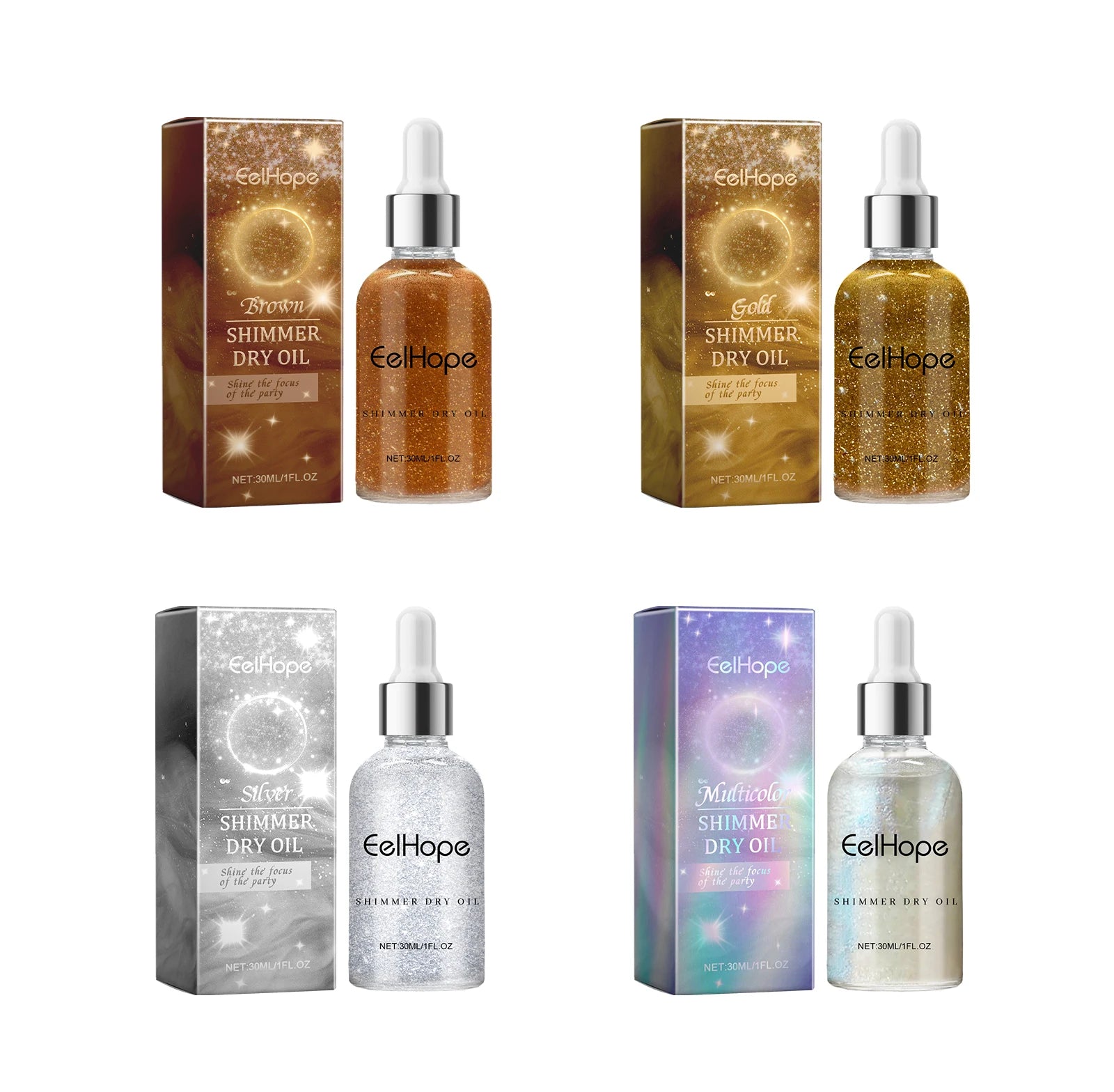 Eelhope Glitter Spray Highlighter for Skin, Hair & Face – 30ml