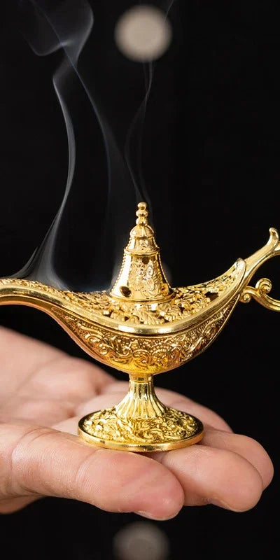 Retro Metal Incense Burner, Aromatherapy Burner, Suitable For Yoga, Meditation, Bedroom, Living Room Oasis Select