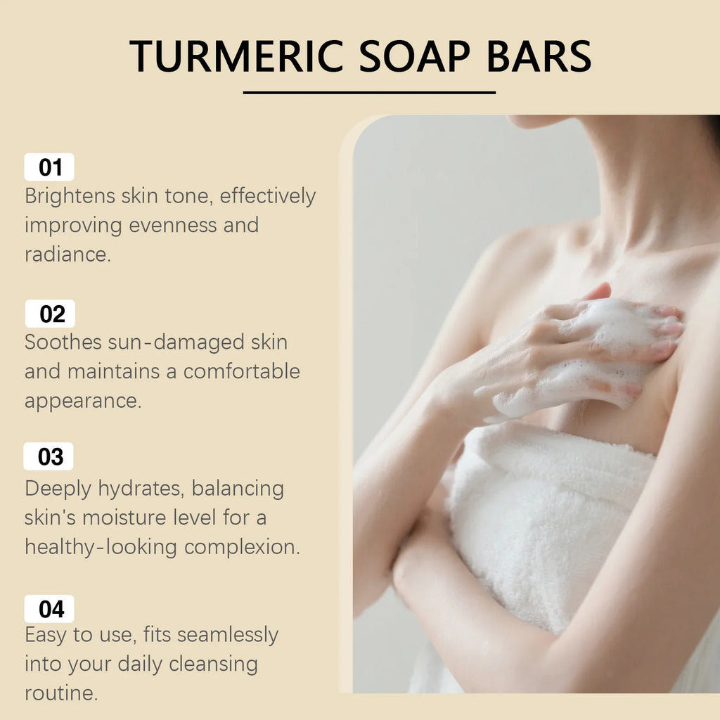 Turmeric Skin-Purifying & Nourishing Soap - A Mild Body Soap for Daily Bathing, Gentle Cleansing, Skin Softening & Moisturizing Oasis Select