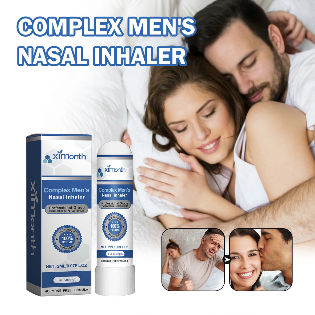 Complex Men's Nasal Inhaler Herbal Hormone-Free Professional Grade Fast-Acting Full Strength Daily Nasal Care Stick For Men Oasis Select