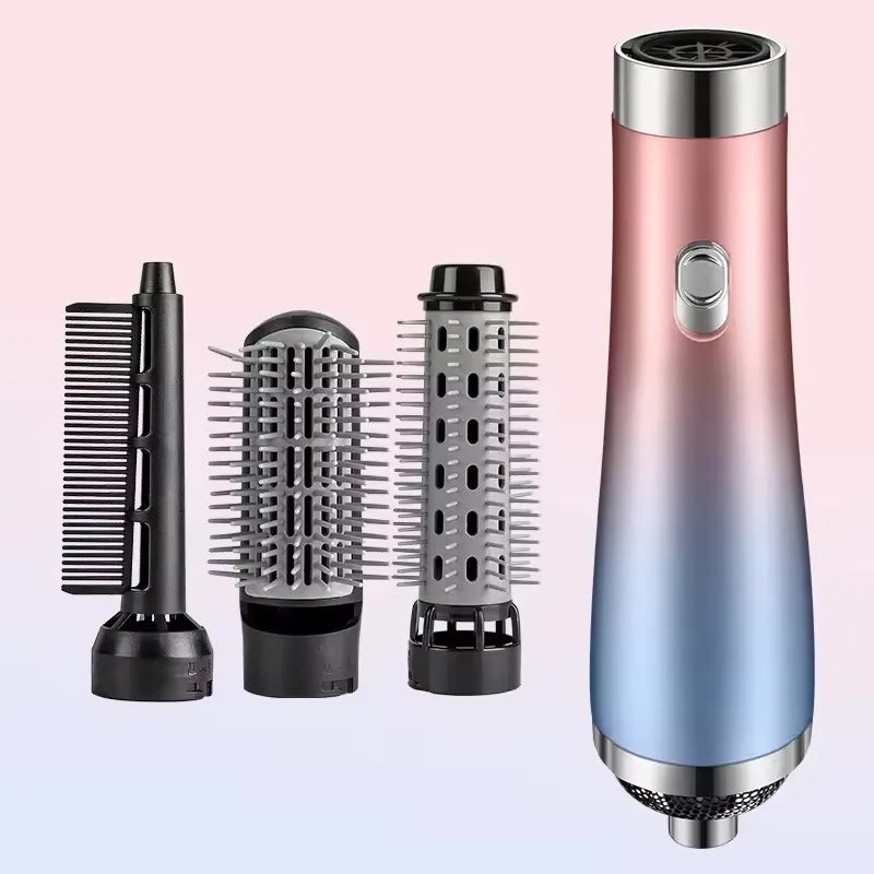Hair dryer comb professional curling iron 3 in 1 hot air comb curling straightener roller hair dryer hair dryer brush Oasis Select Pink EU