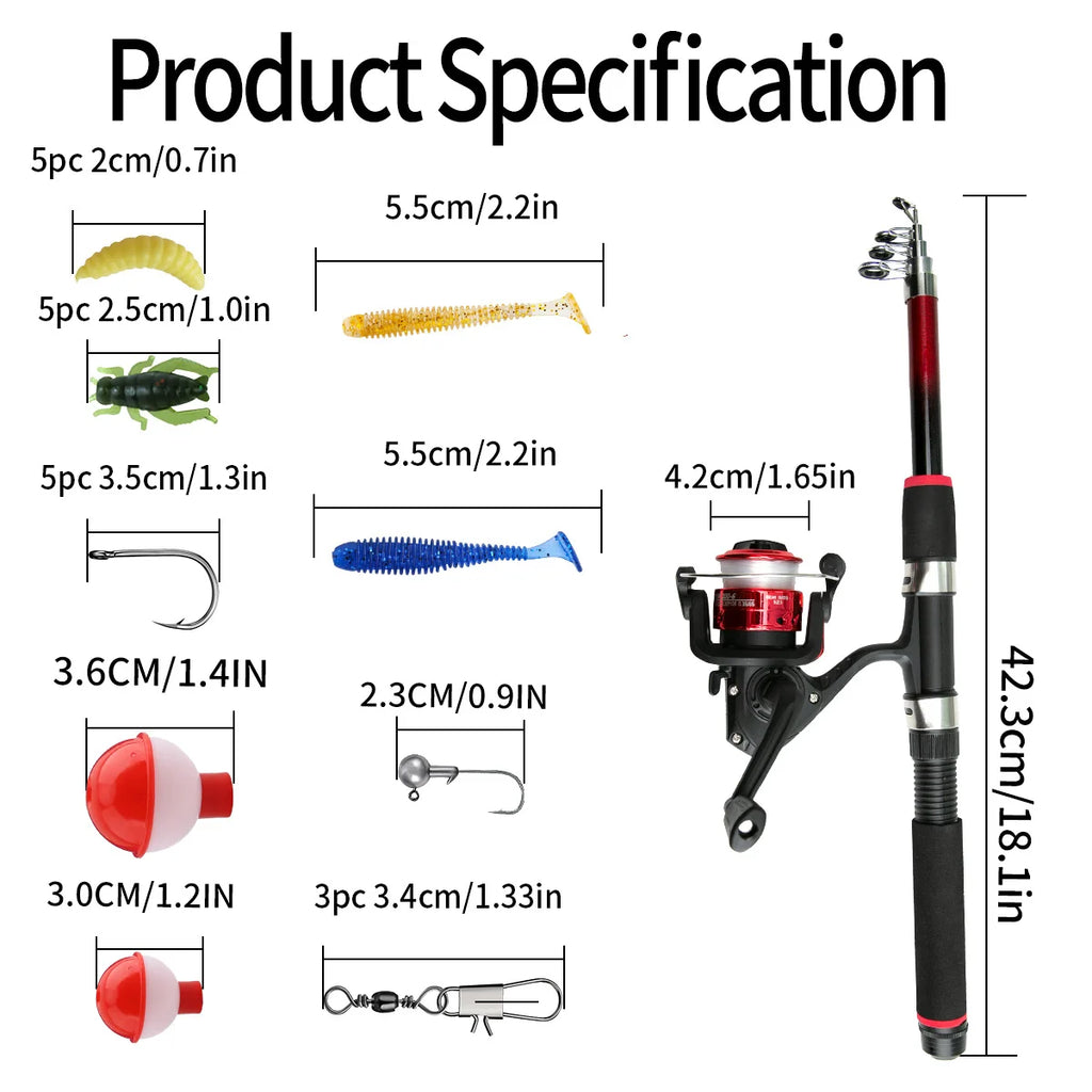 Luya rod full set novice long-range throwing set glass fiber fishing rod bait fishing hook line fishing gear Oasis Select