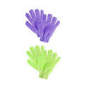 1/2/3pairs Five Fingers Bath Gloves Peeling Exfoliating Household Shower Towel Scrub Body Wash Elastic Wipe Body Cleaning Tools Oasis Select 2pairs mix