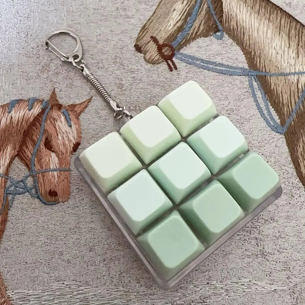 9-Key Fidget Keyboard Toy – Stress Relief Keychain for Kids & Adults Fidget Keychain Toy Oasis Select E