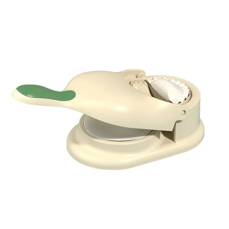 2 In1 Dumpling Maker DIY Kit Wrapper Presser Manual Labor-Saving Ravioli Empanadas Dough Skin Molder Machine Kitchen Gadgets Oasis Select white