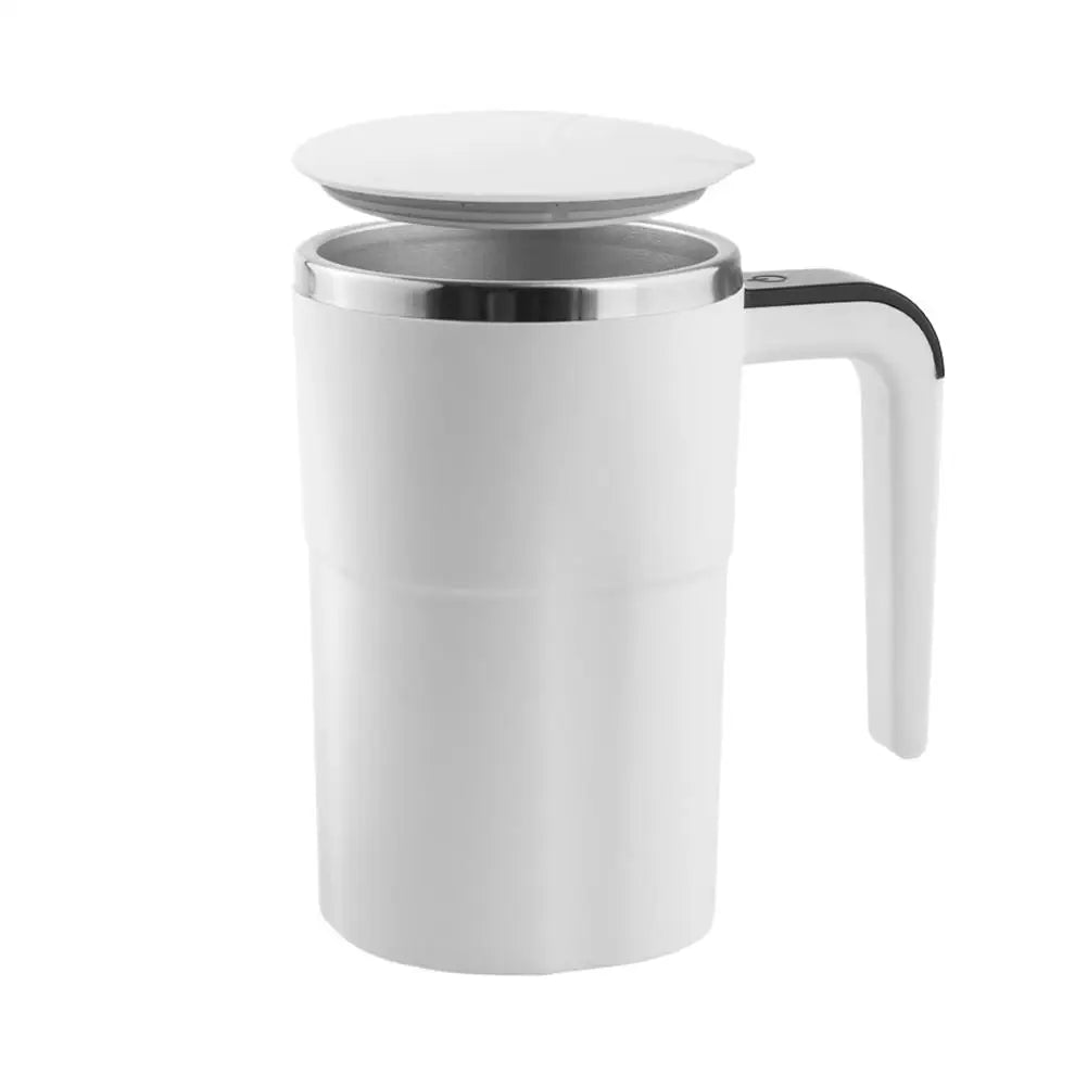 380ml Electric Self-Stirring Mug – USB Rechargeable Stainless Steel