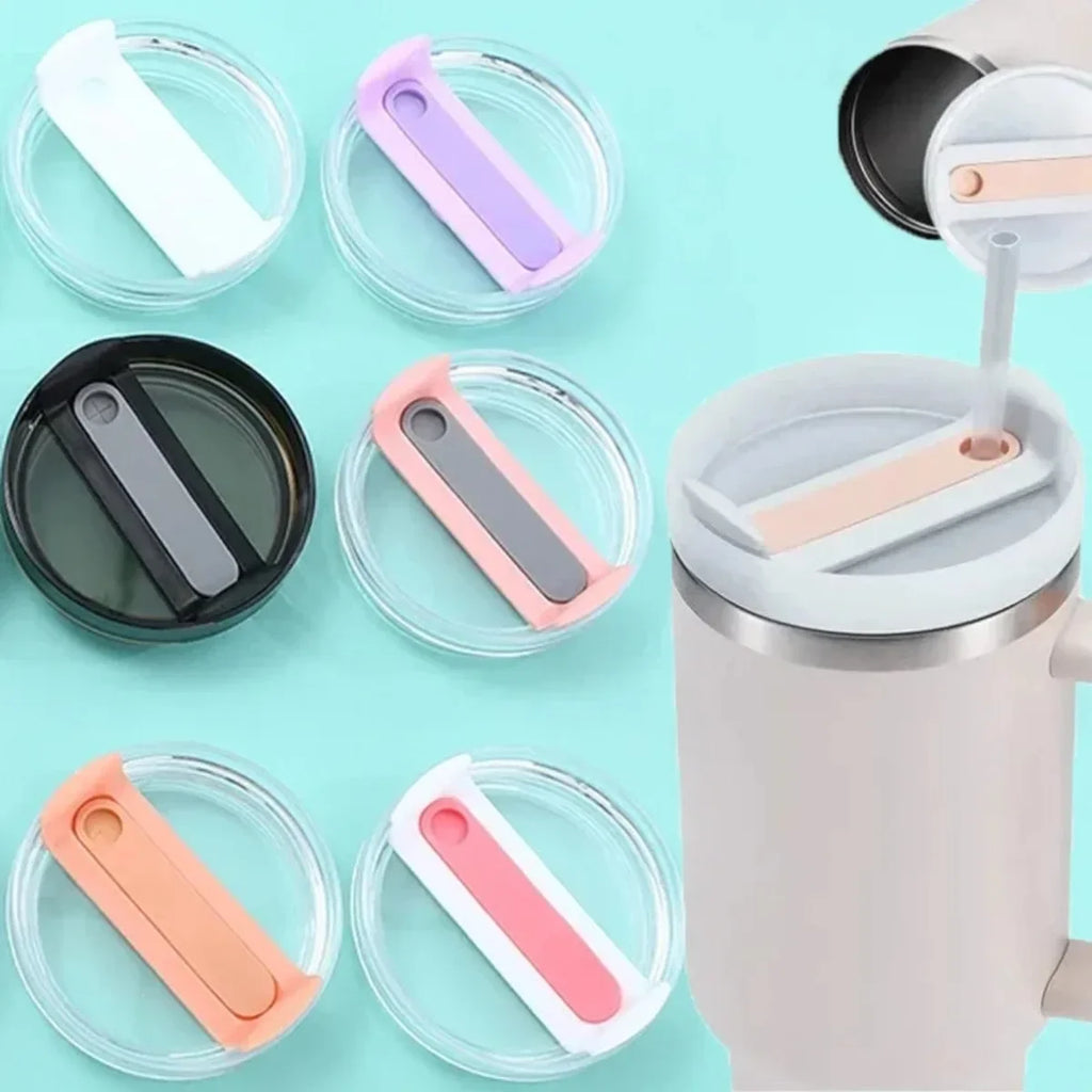 40Oz Sealing Bottle Cover Splash Spill Proof Plain Plastic Replacement Lids for Stanley Quencher H2.0 40oz Tumber Cup Oasis Select
