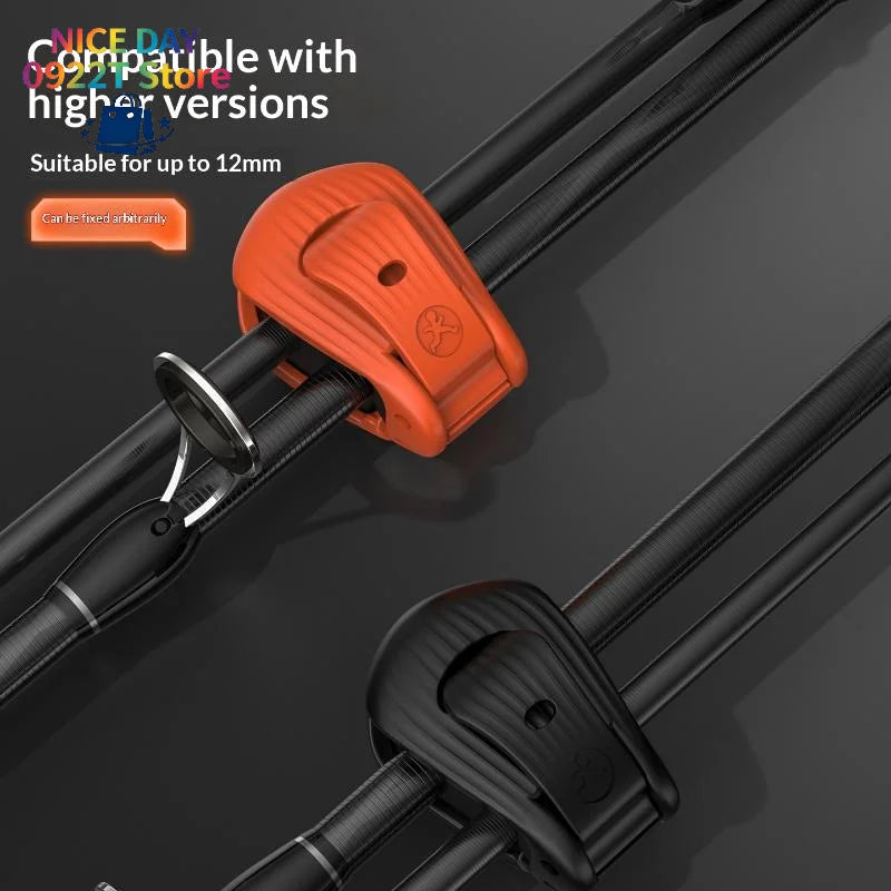 2/4Pcs Fishing Rod Holder Fixer Clip Fishing Pole Holder Compact Design Fishing Rod Fixer Fishing Rod Holder@#X Oasis Select