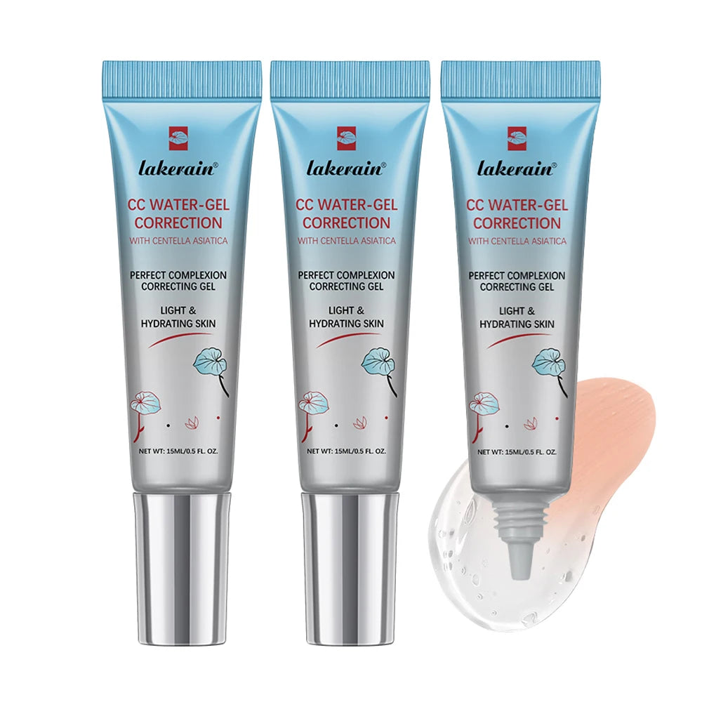 3Pcs /Set CC Cream Centella Korean Makeup Foundation Foundation Cream for Face Base Makeup Color Changing Liquid Foundation Oasis Select 3pcs 2