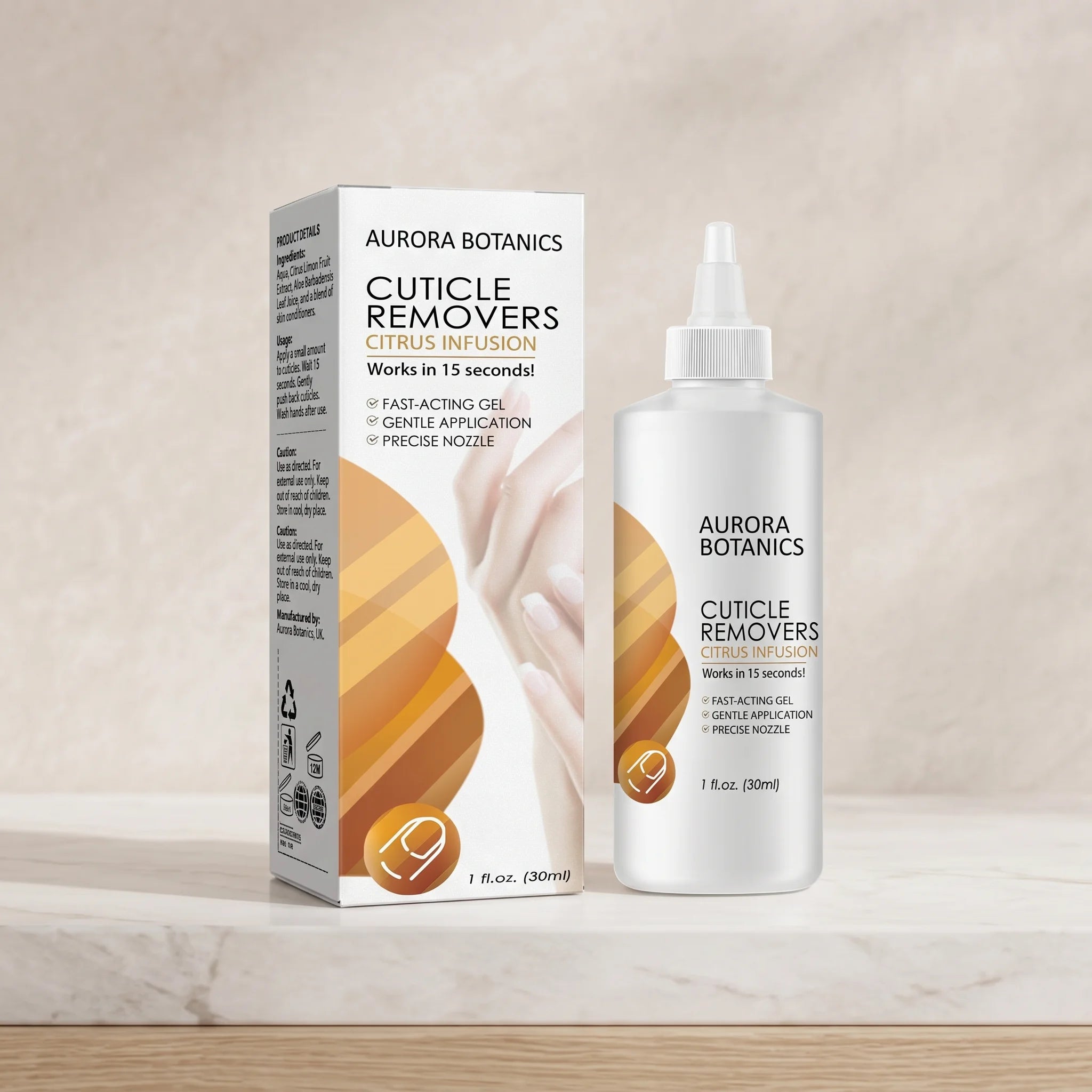 Citrus Cuticle Remover Gel Dead Skin Softener for Nail Care Improve Rough Damaged Nails Smooth Nourishing Care Liquid Oasis Select
