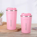 Vacuum Insulated Coffee Insulated - Double-Wall Stainless Steel Leakproof Insulated Flask, 304 Grade Reusable Travel Mug Oasis Select Pink 510ml