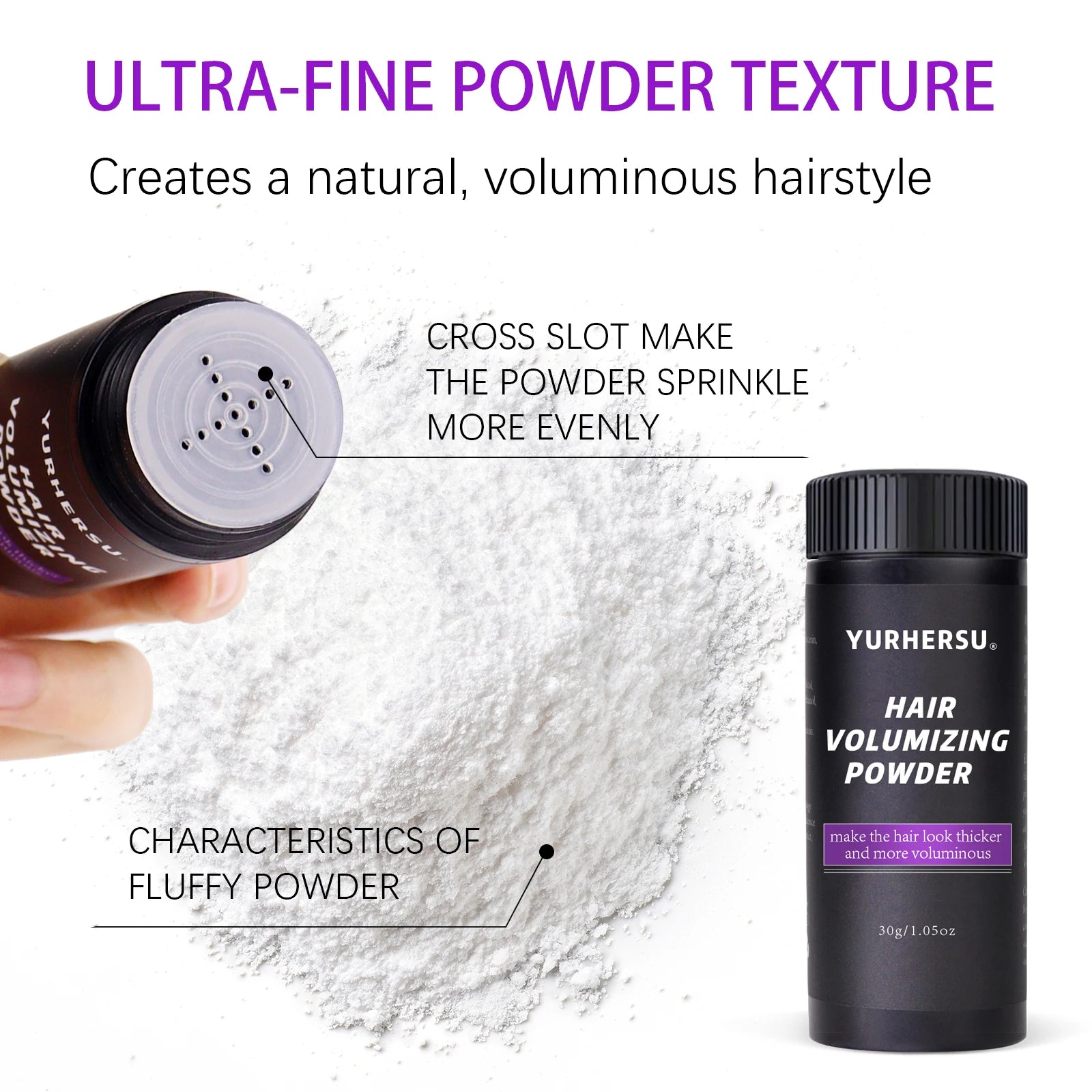 YURHERSU Hair Volumizing Powder – Body & Texture for Fine Hair Hair Volumizing Powder Oasis Select