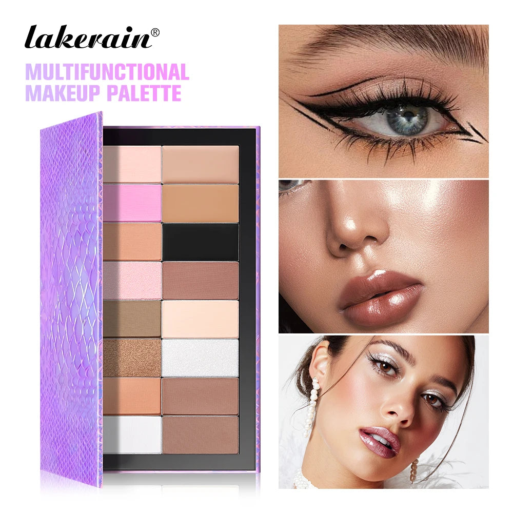 Lakerain Magnetic Mermaid Makeup Palette Long Lasting Waterproof Eyeshadow Palette Refills Multi-purpose DIY Beauty Makeup Gifts Oasis Select