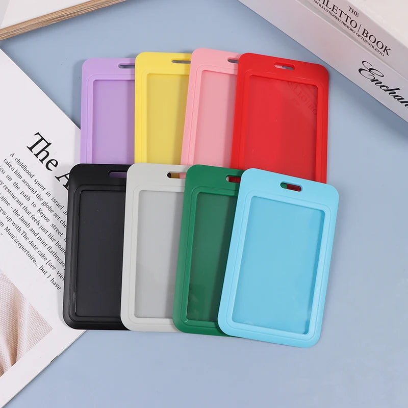 New Sale 1Pc Two-Sided Credit Card Cover Hard Plastic Badge Holders With Slot For Event Staff Tag ID Card Holder Pass Strap Oasis Select