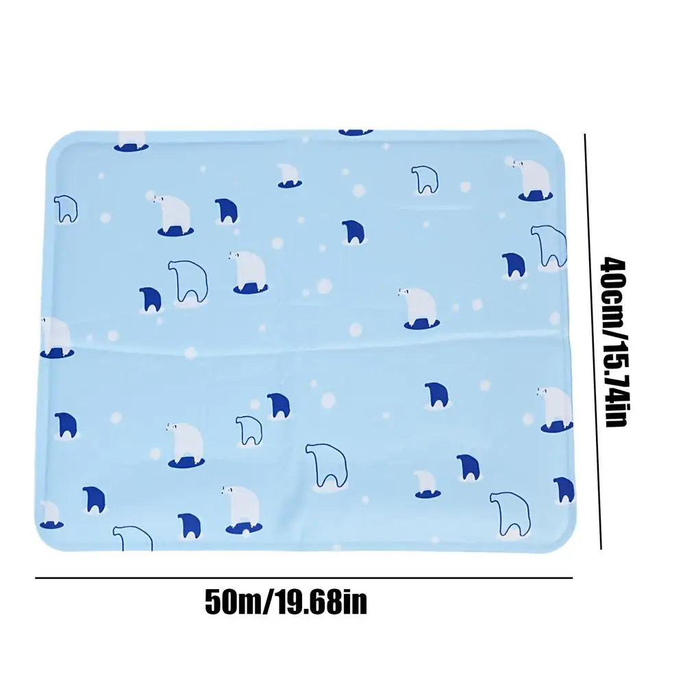 Cooling Pet Mat Breathable Washable Summer Pad Dog Cat Self Cool Blanket for Kennel Crate and Bed Sleeping Dog Cooling Pad Oasis Select M