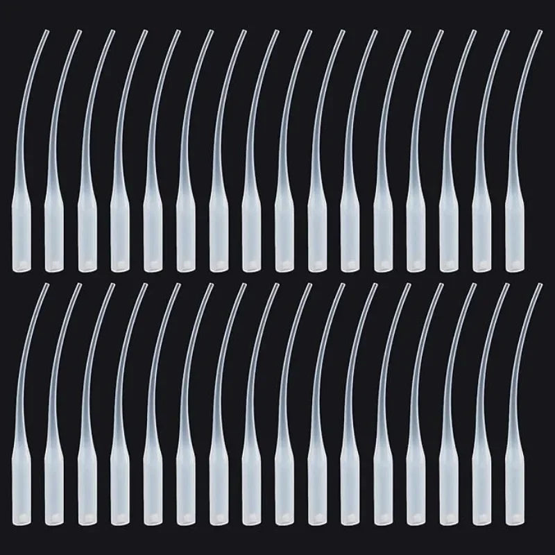 Glue Tips, 100pcs Plastic Glue Micro-Tips Glue Extender Precision CA Glue Applicator for Arts Crafts Hobby Projects Guitar Oasis Select Default Title