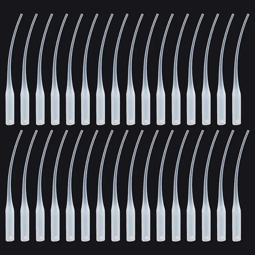 Glue Tips, 100pcs Plastic Glue Micro-Tips Glue Extender Precision CA Glue Applicator for Arts Crafts Hobby Projects Guitar Oasis Select Default Title