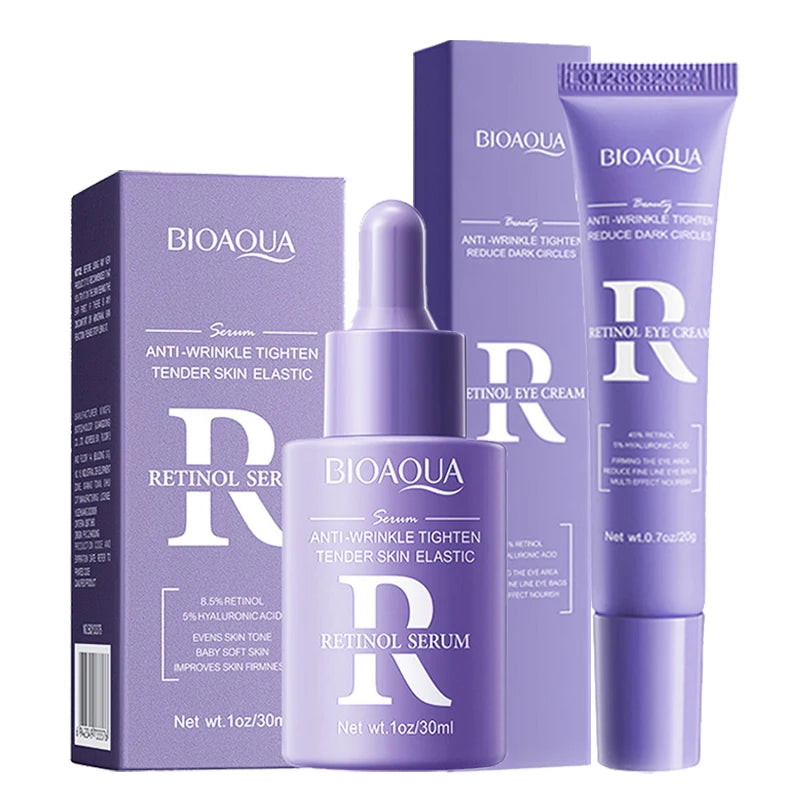 BIOAQUA Retinol Anti-Aging Skin Care Set – Serum & Eye Cream Anti-Aging Skin Care Set Oasis Select Retinol