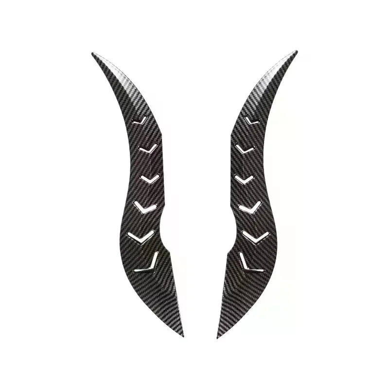 2Pcs Personalized Universal Car 3D Dragon Horn Roof Decoration Creative & Cool Car Exterior Accessories With 3D Ox Horn Stickers Oasis Select