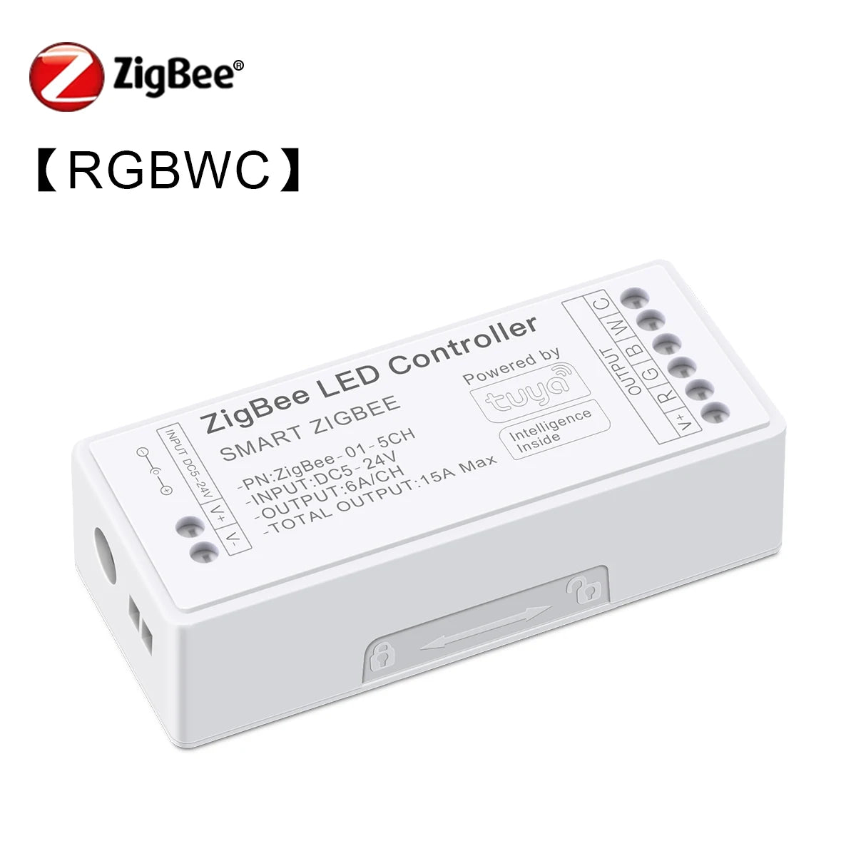 Tuya Zigbee LED Controller Voice Control RGB RGBW CCT LED Strip Smart Controller Dimmable DC5-24V for Alexa Echo Google Home Oasis Select RGBCCT Controller