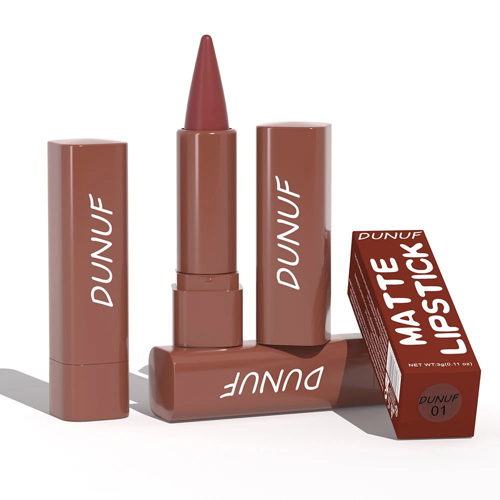 Matte Lip Gloss Lip Liner Lipstick, 1pcs Waterproof Velvet Long Lasting Non-Stick Cup, Nude Y2K Christmas Valentine's Day Gifts Oasis Select