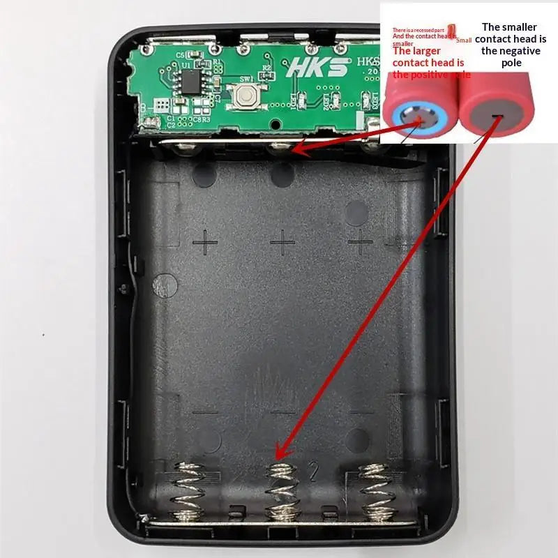 3*18650 Battery Power Bank Case With 3 USB Ports Free Welding DIY Battery Holder Storage Box For Emergency Phone Charging Oasis Select