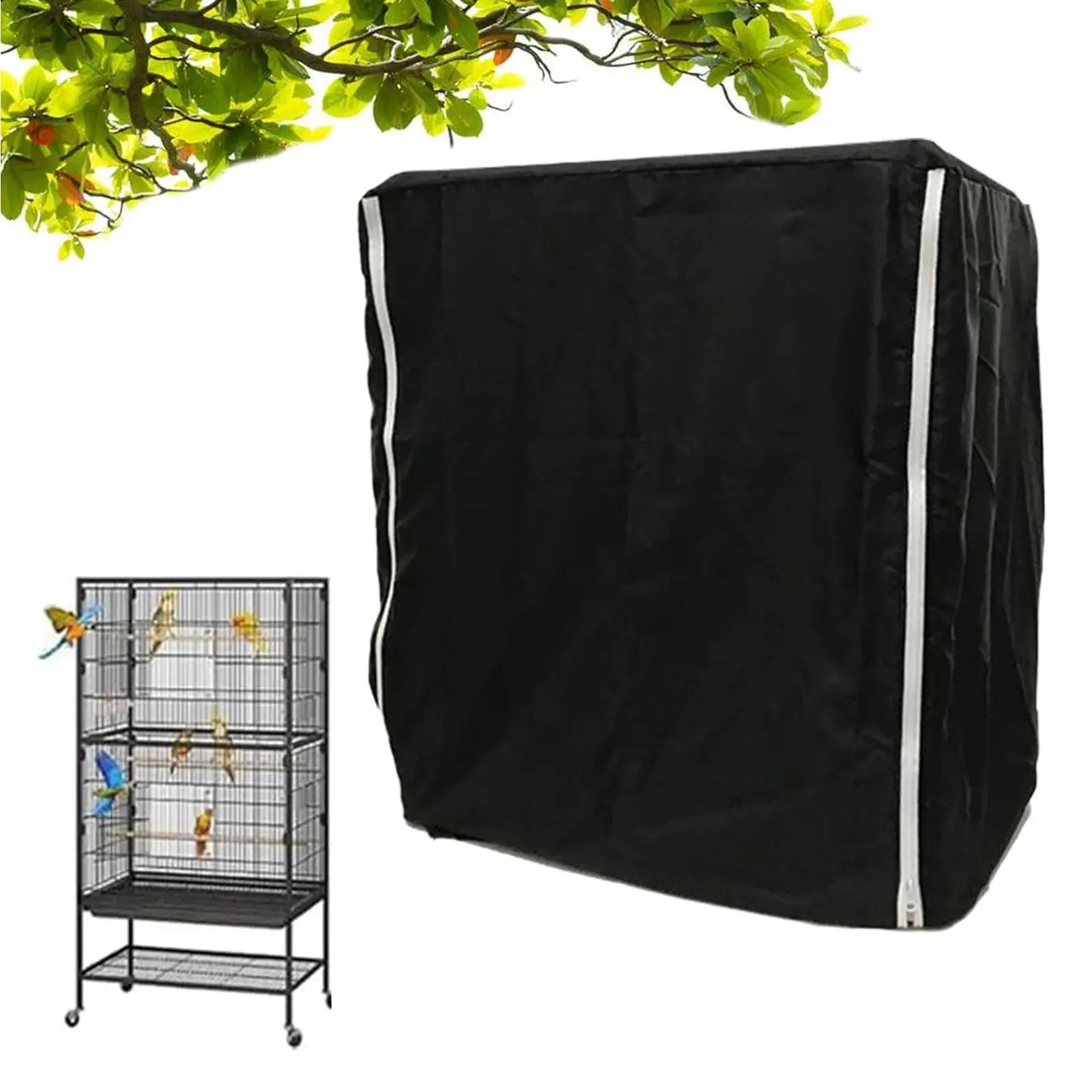 Bird Cage Covers for Night Windproof Light-Proof Large Crate Cover Parakeet Parrot Animal Crate Guard Light-Blocking &Ventilated Oasis Select
