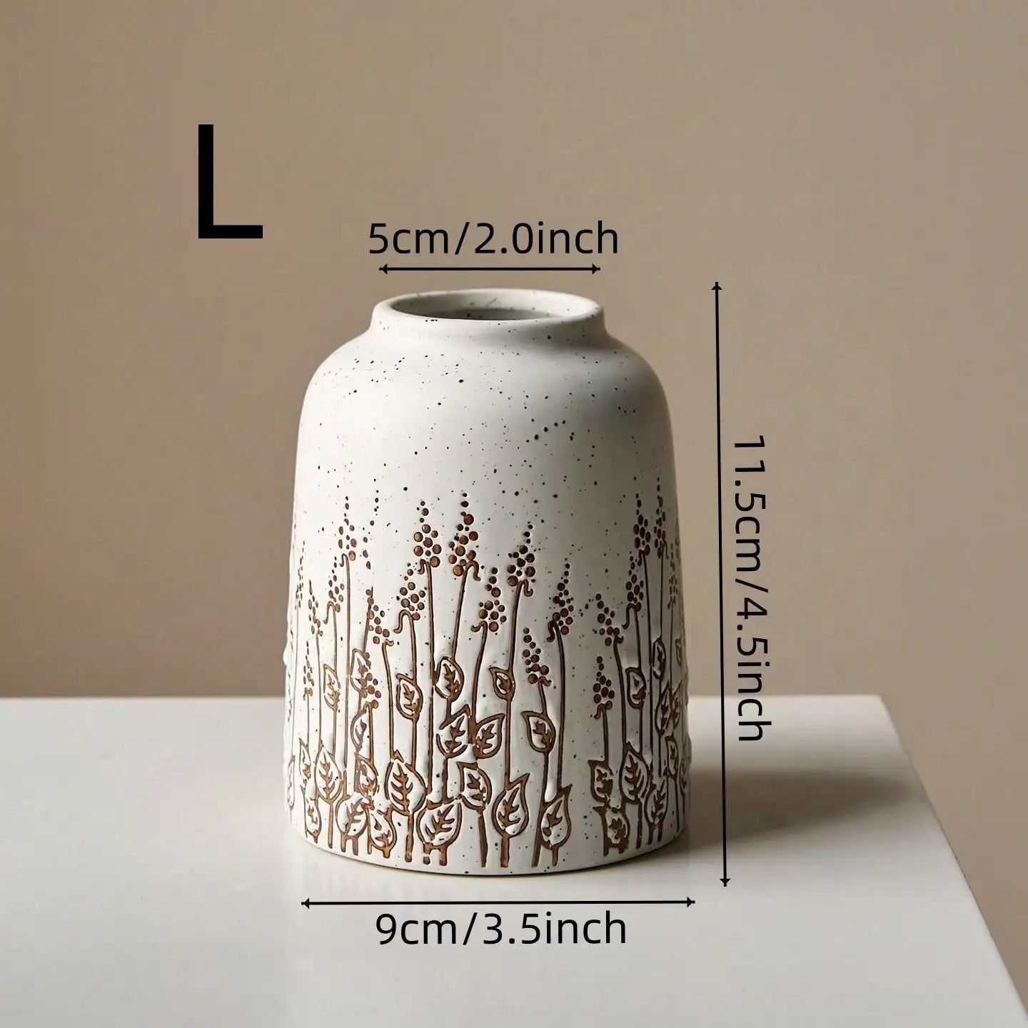 Countryside Style Ceramic Small Vase Lavender Water Nourishing Vase Living Room Table Decoration and Accessories Home Decoration Oasis Select L