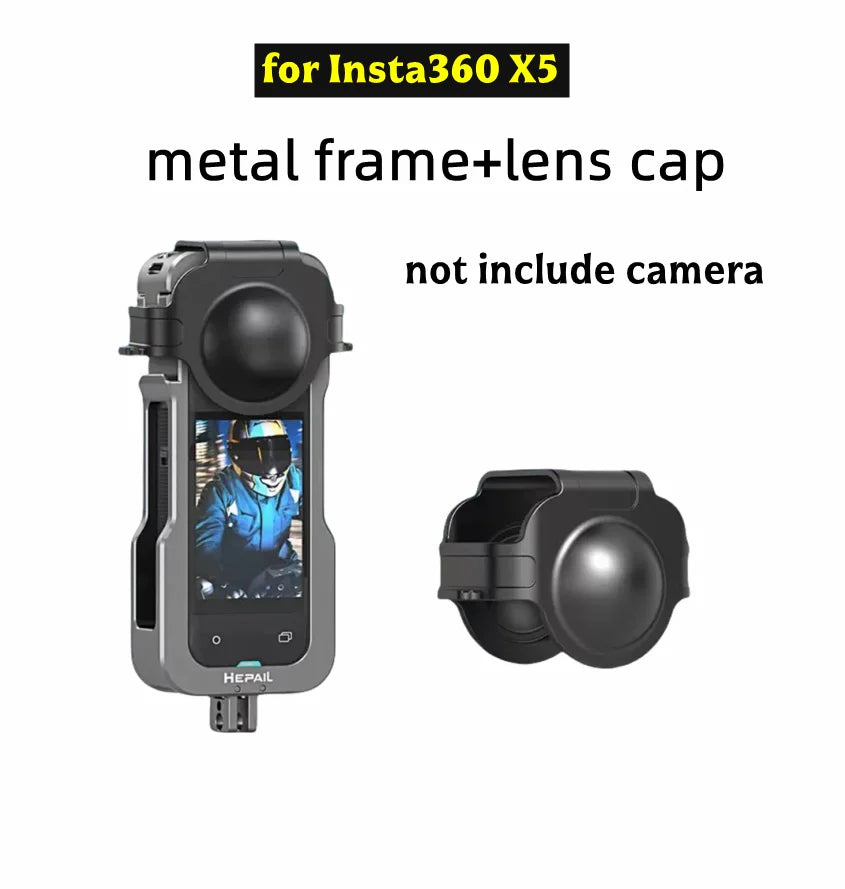 Aluminum Protective Cage for Insta360 X4 Air X5 X4 X3