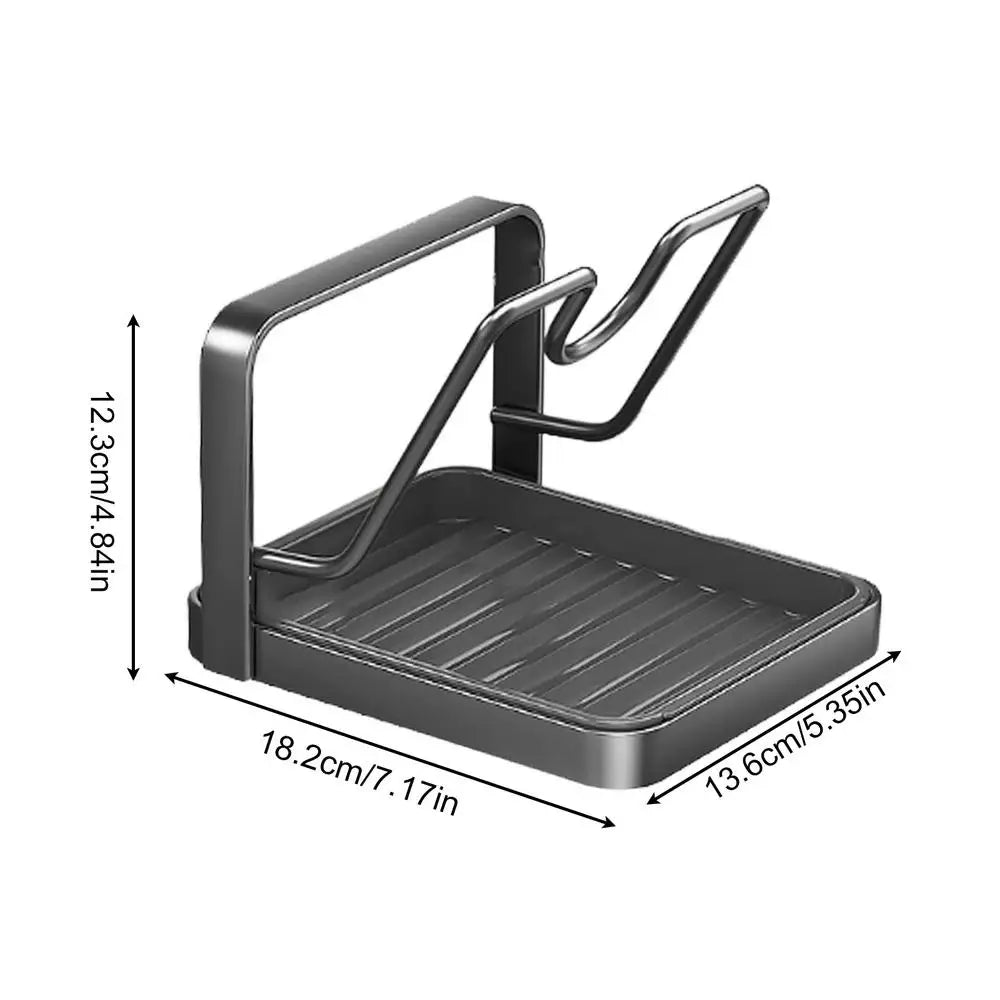 Pan Lid Organizers Inside Cabinet Cooking Utensil Holder Rest Pan Lid Organizer Stand for Pantry Cupboard Counter Apartment Oasis Select single layer