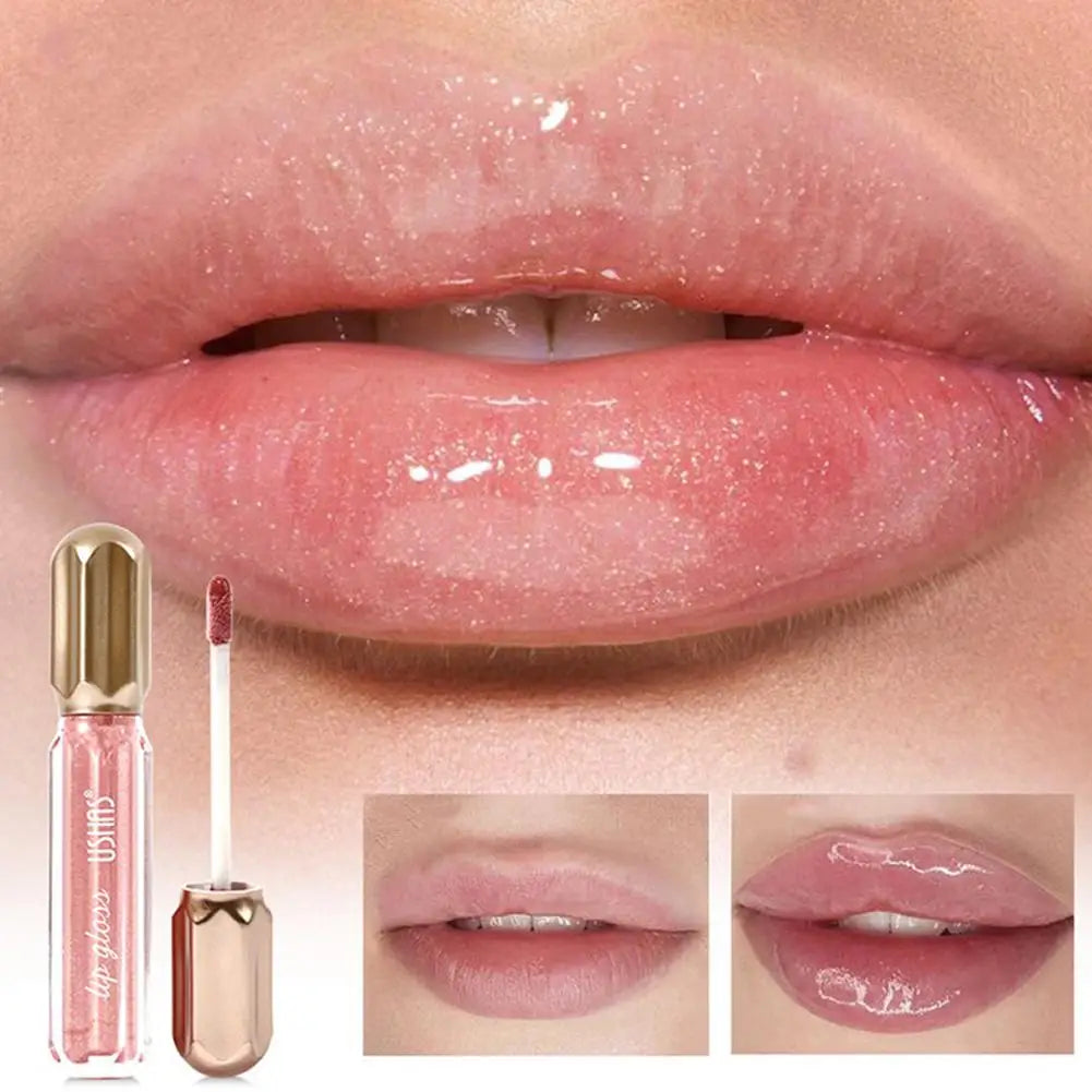 6 Color Mirror Pearl Lip Gloss Waterproof Long Lasting Moisturizing Liquid Lipstick Shimmery Glitter Lip Gloss Women Lip Makeup Oasis Select