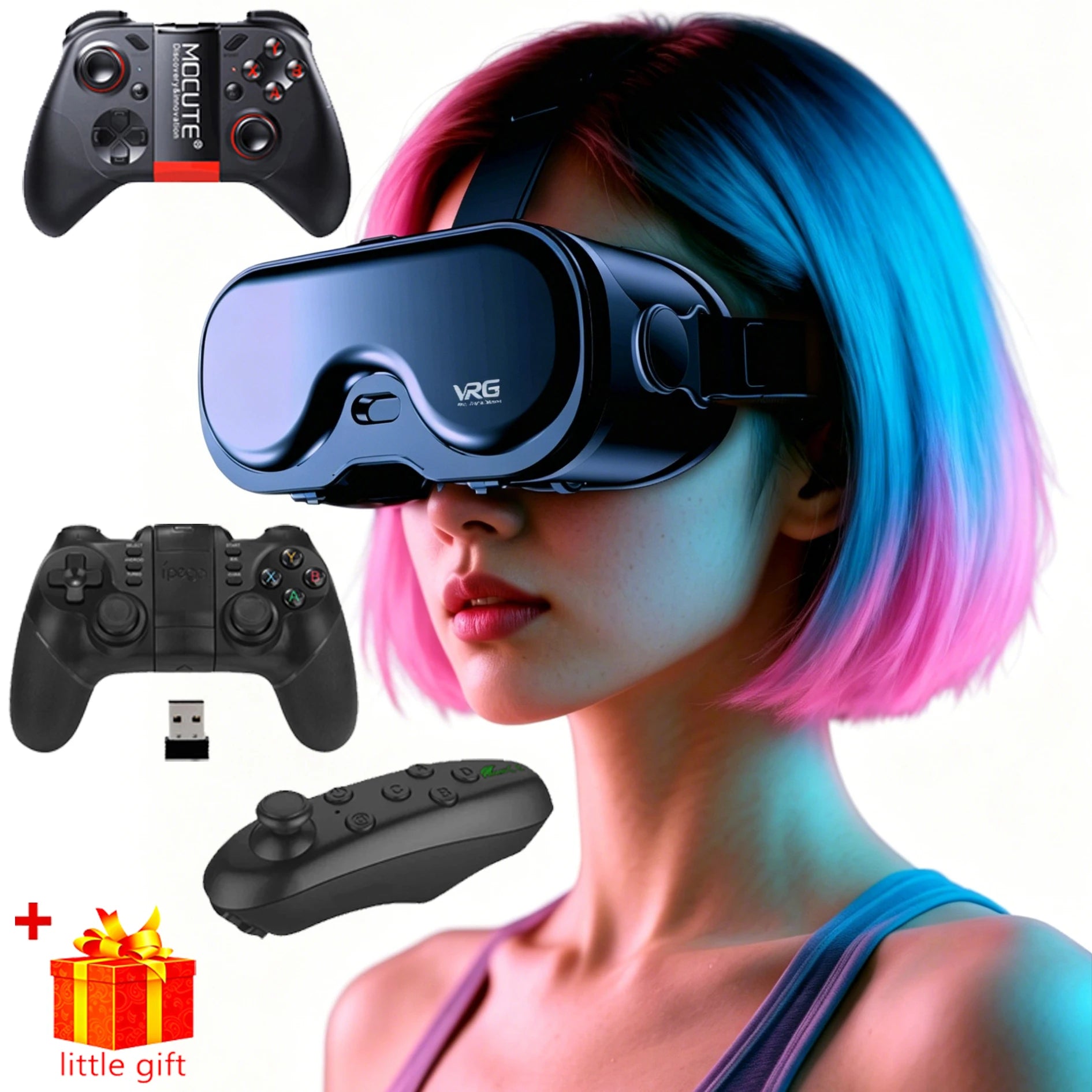 AyeBeau VR Headset 3D Goggles for Smartphone | VRG Q8
