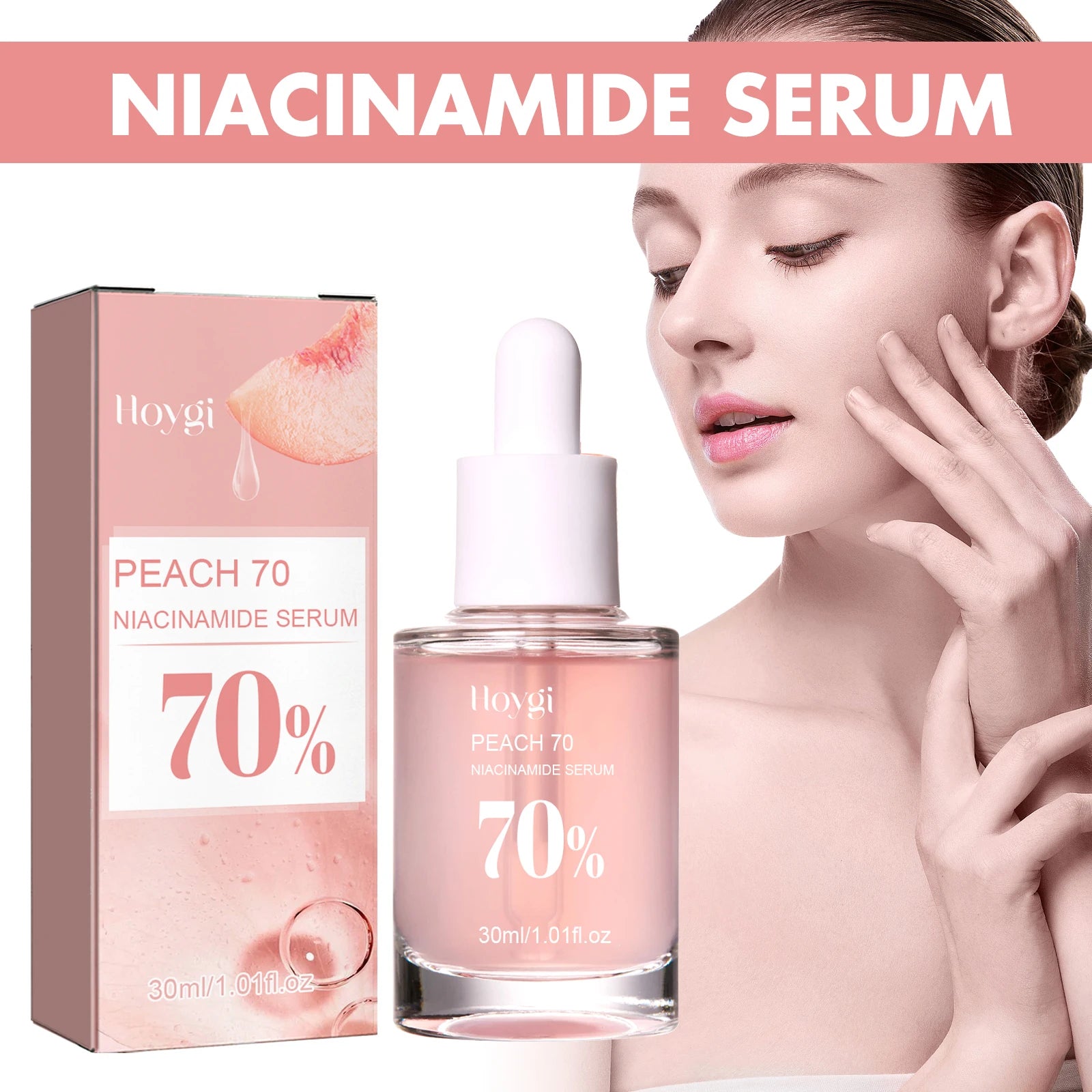 Peach Niacinamide Serum – Dark Spots, Pores & Brightening