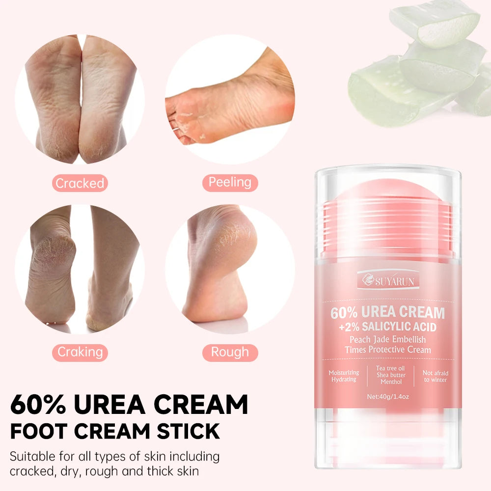 SUYARUN 60% Urea Foot Cream & Peach Balm Stick Combo – 2 Pc