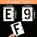 42pcs Interlocking Letter Stencils Set, Reusable Templates for Art Supplies, Painting on Wood, Canvas, Rock, Wall, Fabric,DIY Oasis Select 1 inch