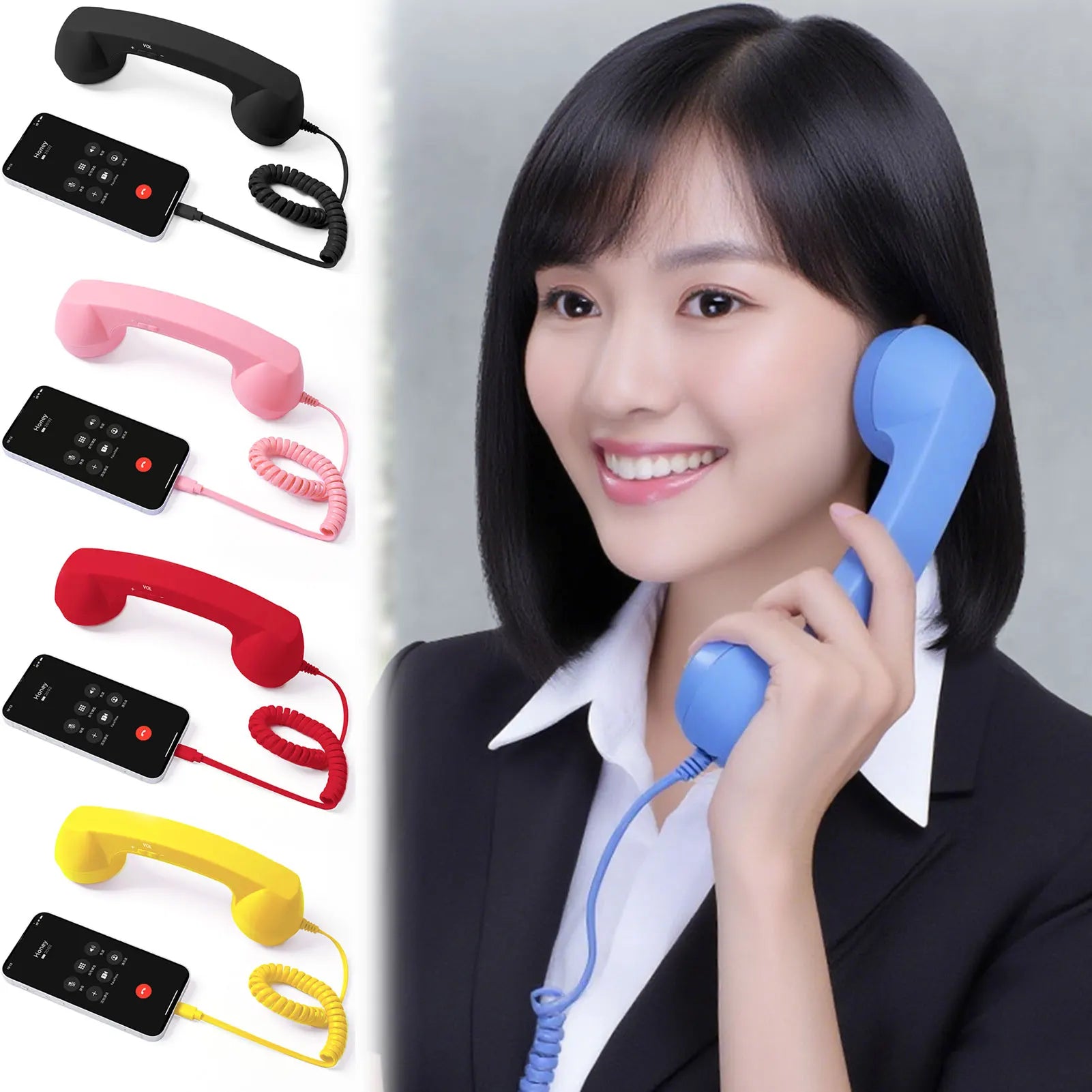Retro Type-C Phone Handset | Vintage Wired Receiver for Smartphones Retro Phone Handset Oasis Select