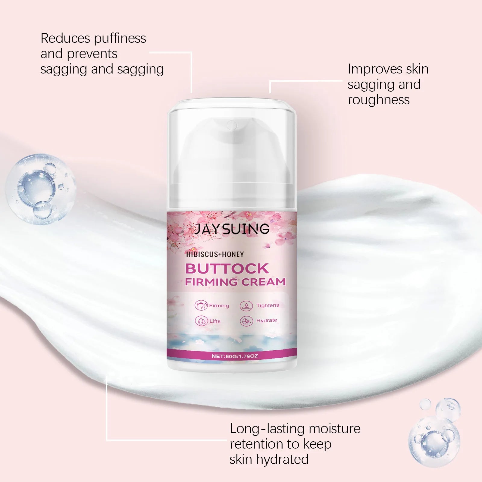 Buttock Firming Cream Lifting up Butt Firming Enhance Hip Growth Tightening Ass Shaping Anti Sagging Buttock Enlargement Cream Oasis Select
