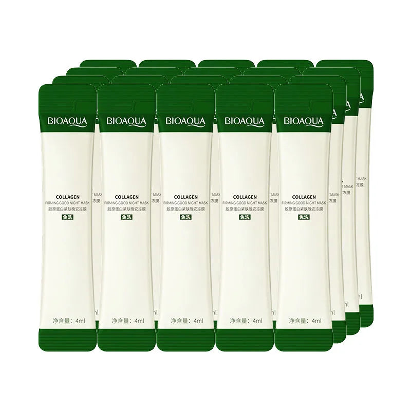 BIOAQUA Collagen Sleeping Face Mask – Anti-Aging & Moisturizing Sleeping Face Mask Oasis Select 20pcs