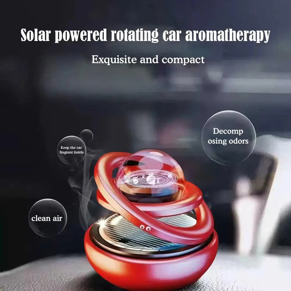 Central control suspended ornament Rotating Car Double Suspended Crystal Ball Aromatherapy Perfume Ornaments Creative Ornaments Oasis Select