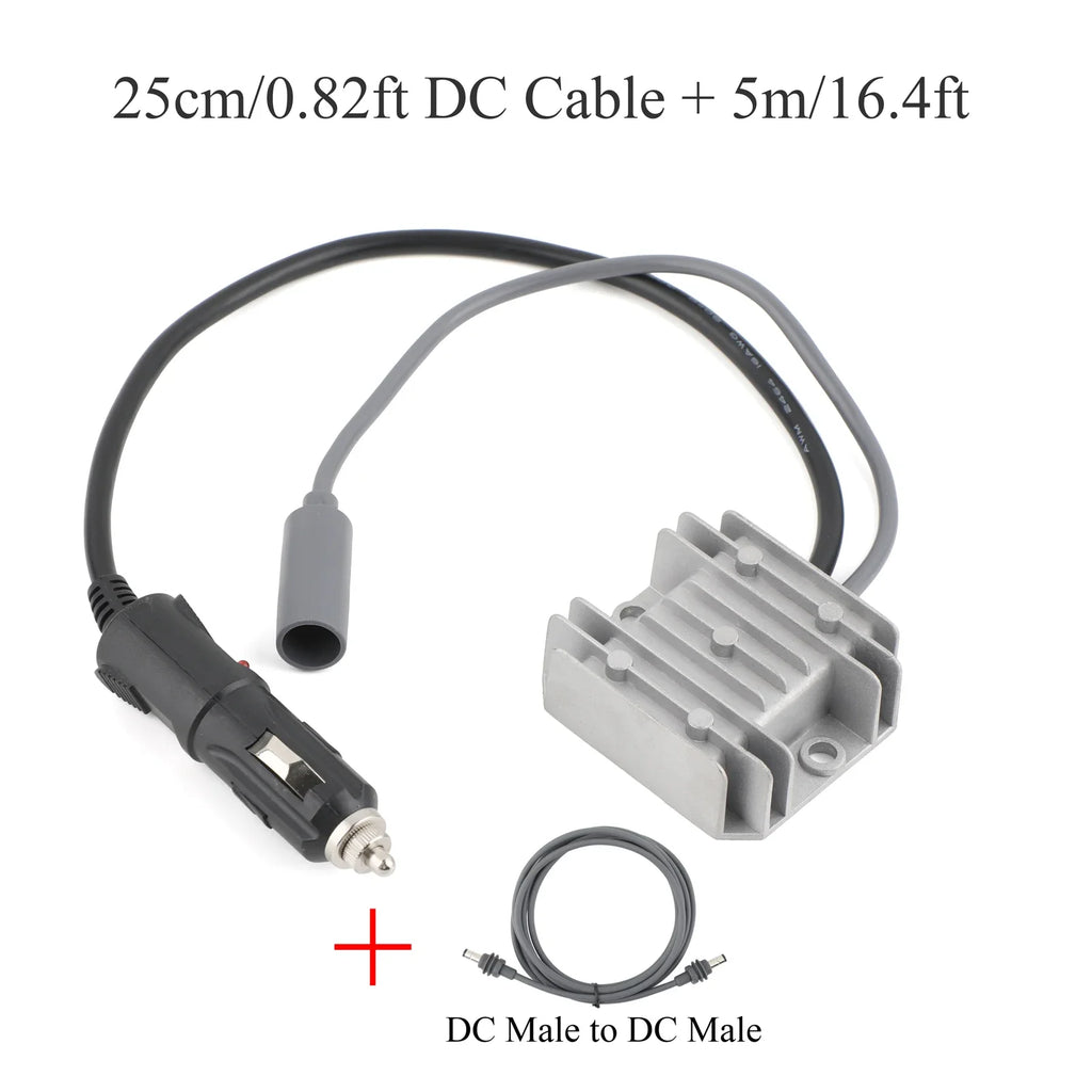 MINI 12/24V to 30V 3.5A For Starlink extension cable DC male to female 3/5/10/20m + DC power converter car charger to DC female Oasis Select DC 25cm and 5m M-M 12V 24V 30V