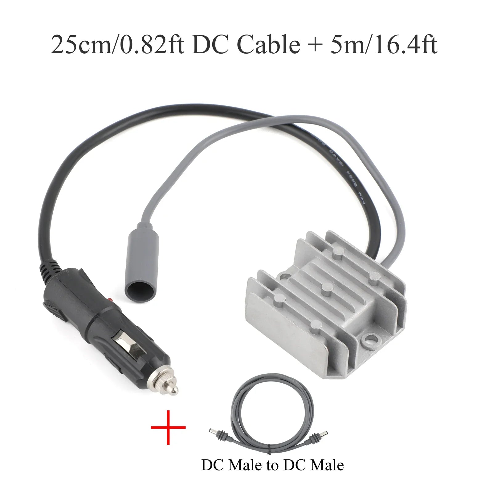 MINI 12/24V to 30V 3.5A For Starlink extension cable DC male to female 3/5/10/20m + DC power converter car charger to DC female Oasis Select DC 25cm and 5m M-M 12V 24V 30V