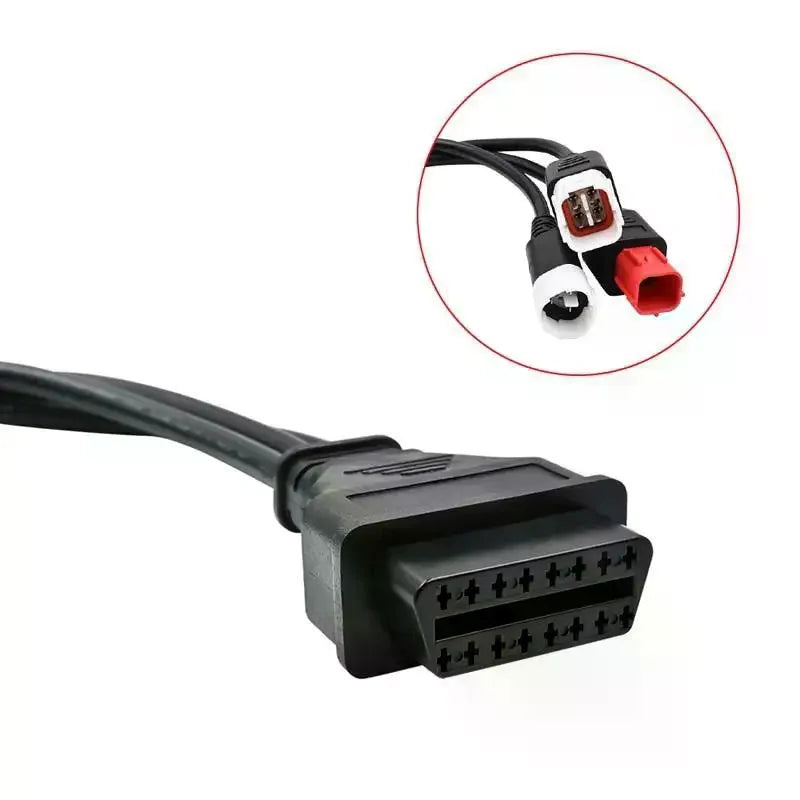 3 IN 1 For 3pin 4pin 6pin OBD2 16PIN Motorcycle Diagnostic Connector Cable Adapter Extension Cable Oasis Select