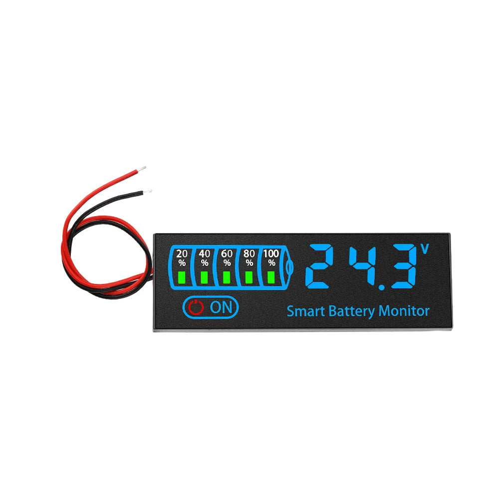 3S-14S DC7-55V Acid/Lithium Universal Battery Charge Indicator Board Battery Level Indicator Voltage Battery Charging Tester Oasis Select Blue light
