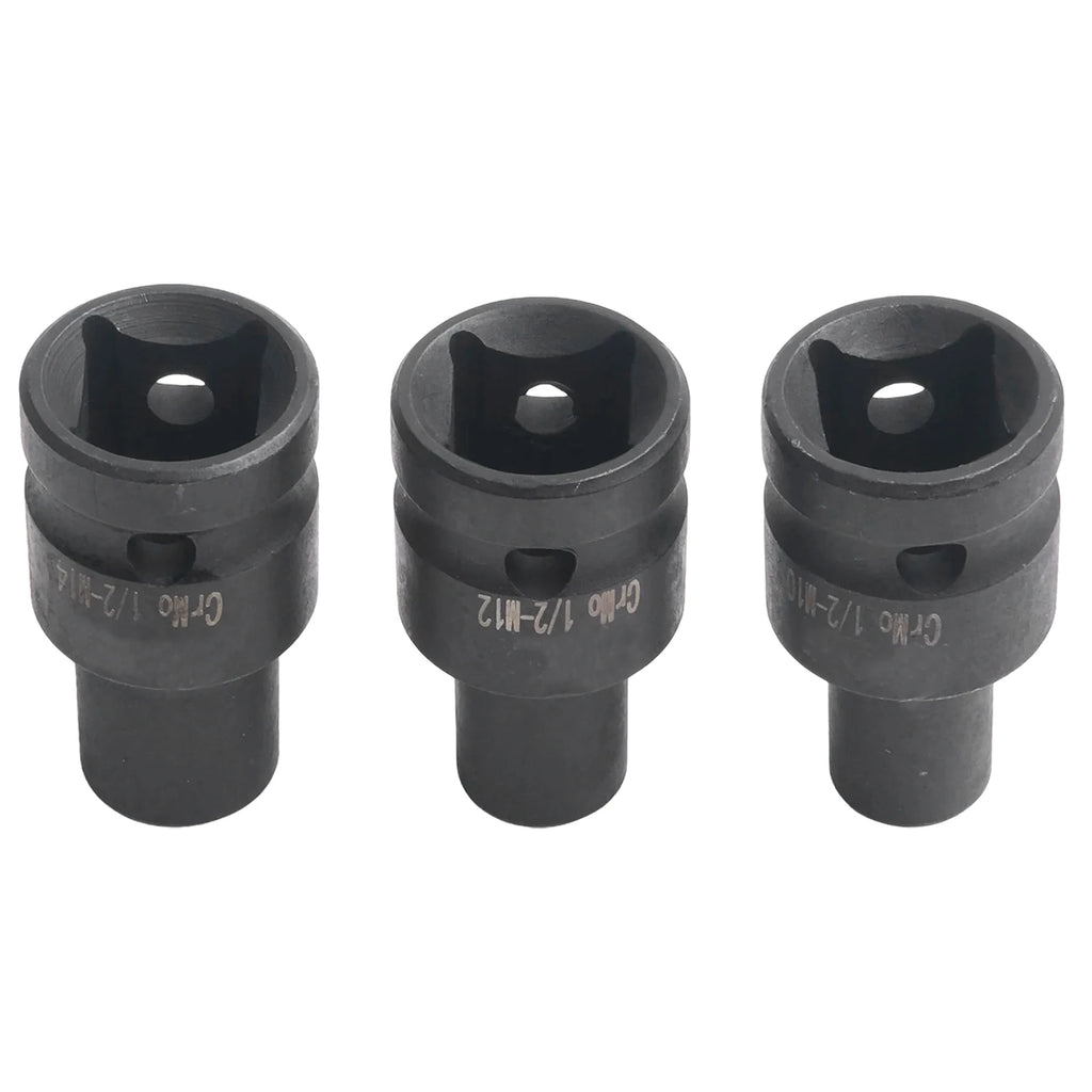 5PCS Suqare Screw Tap Socket 1/2 Inch Driver Socket Set For Electric Driver Wrench 6-14mm Quick Change Thread Taps Adapter Oasis Select