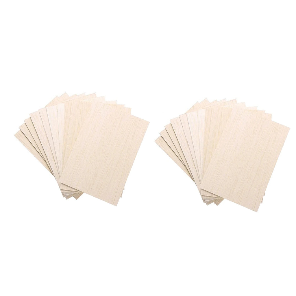 LIKE WISH 20 Pack Unfinished Wood Sheets,Glued Laminated Wood Thin Wood Board For House Aircraft Ship Boat Arts And Crafts,DIY O Oasis Select