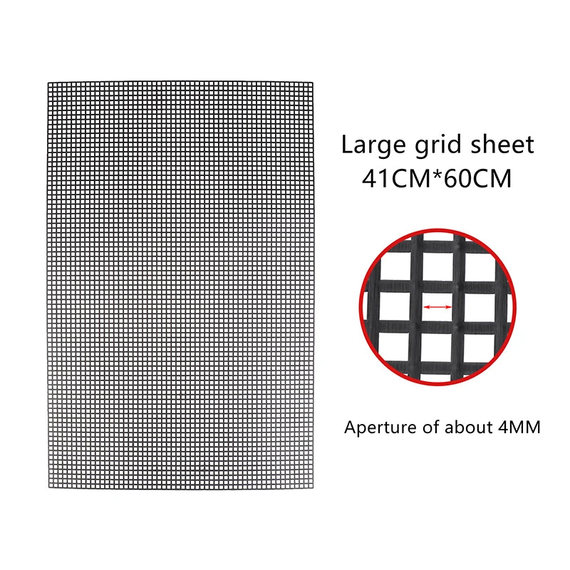 Handcraft Latch Hook Bags Made Plastic Grid Hook Crafts Accessory Plastic Mesh Cloth For Bag Rug Thread Hook Craft Supplies Oasis Select A7