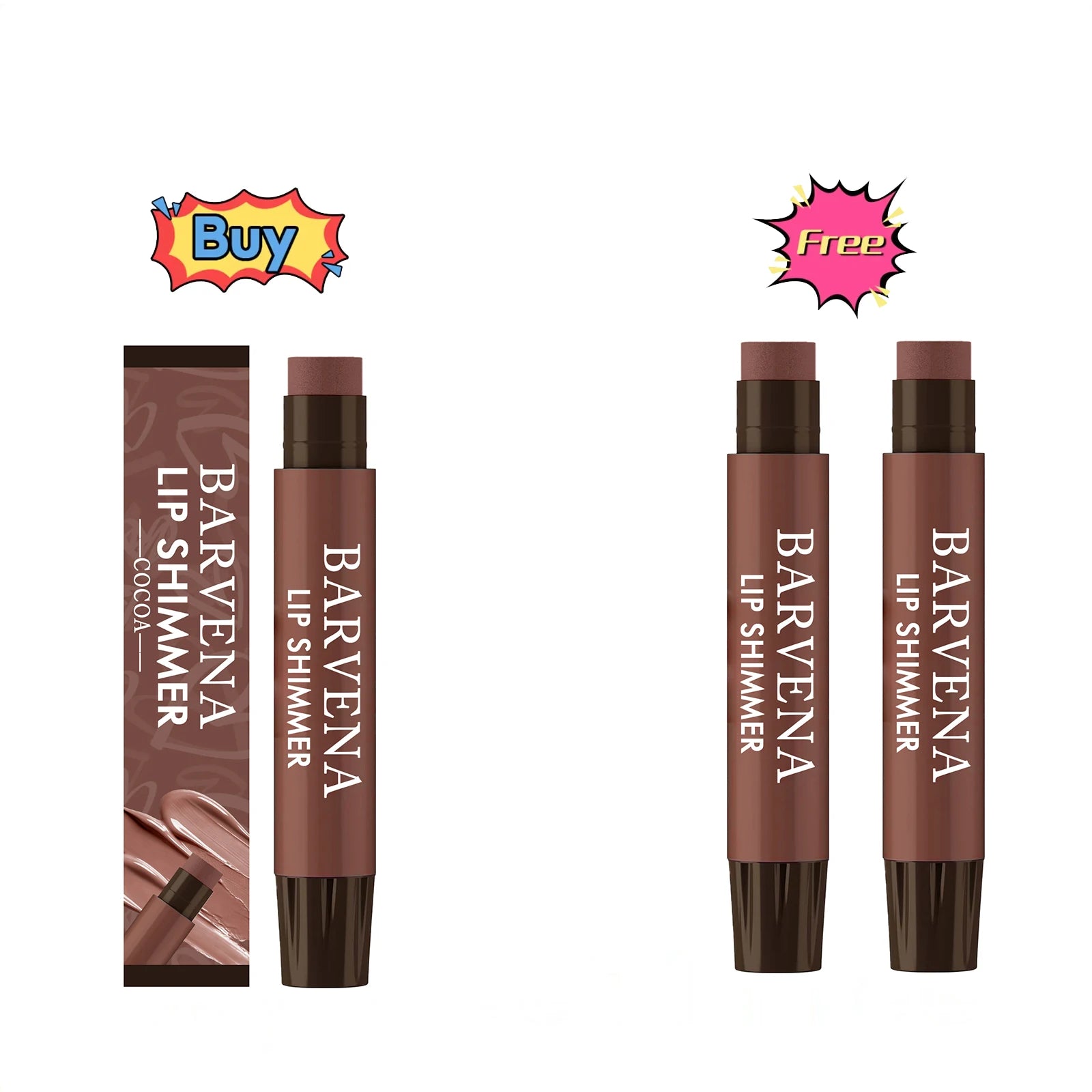 Cocoa Shimmer Lip Balm – Moisturizing, Non-Sticky Daily Lip Care Shimmer Lip Balm Oasis Select Buy 1 Get 2 Free